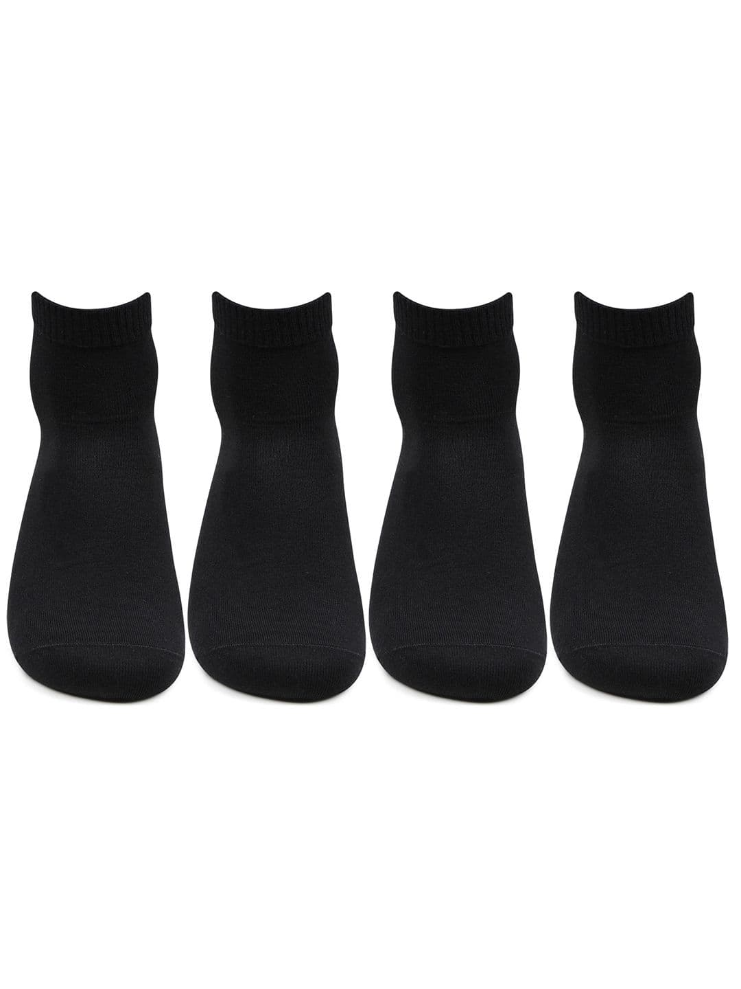 Bonjour Men Set of 4 Black Ankle Length Socks - view 1