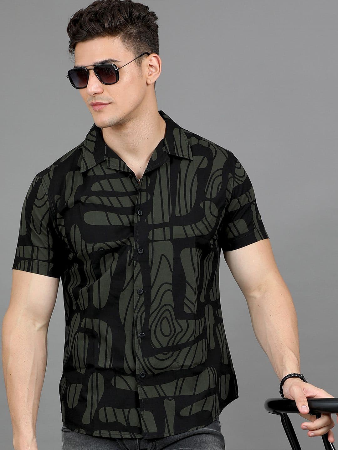 HERE&NOW Abstract Printed Casual Shirt - view 1