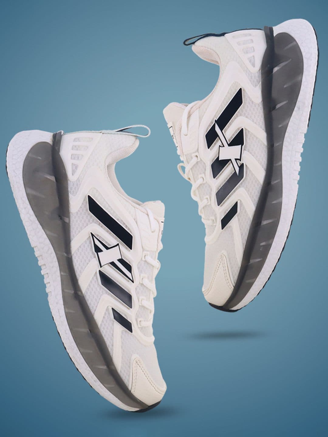 Sparx Men White Mesh Running Shoes - view 1