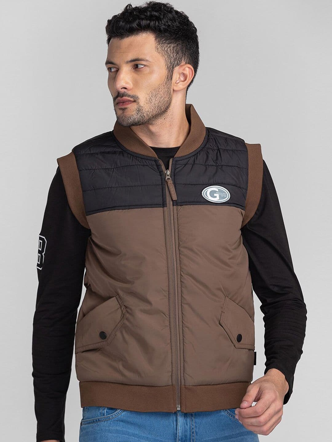 GIORDANO Colourblocked Lightweight Padded Jacket - view 1