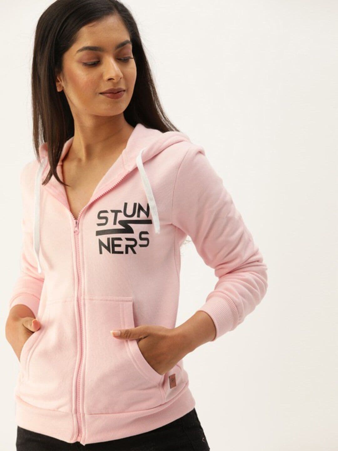 PINACOLADA Typography Printed Hooded Cotton Pullover - view 1