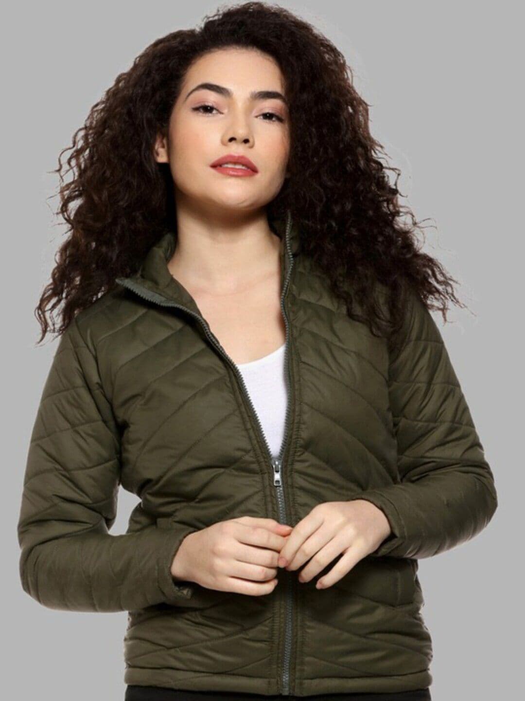 PINACOLADA Mock Collar Windcheater Puffer Jacket - view 1