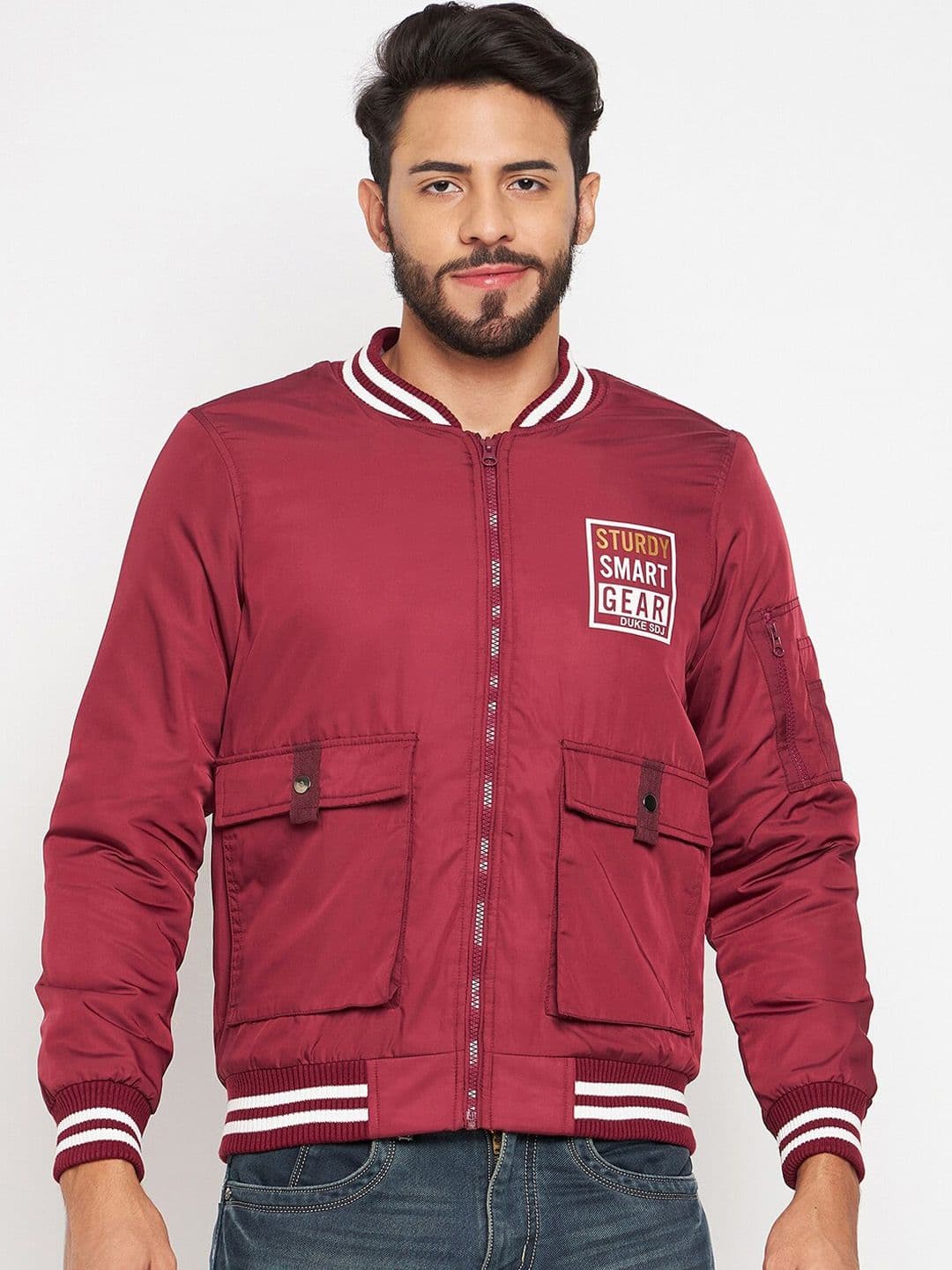 Duke Stand Collar Bomber Jacket - view 1