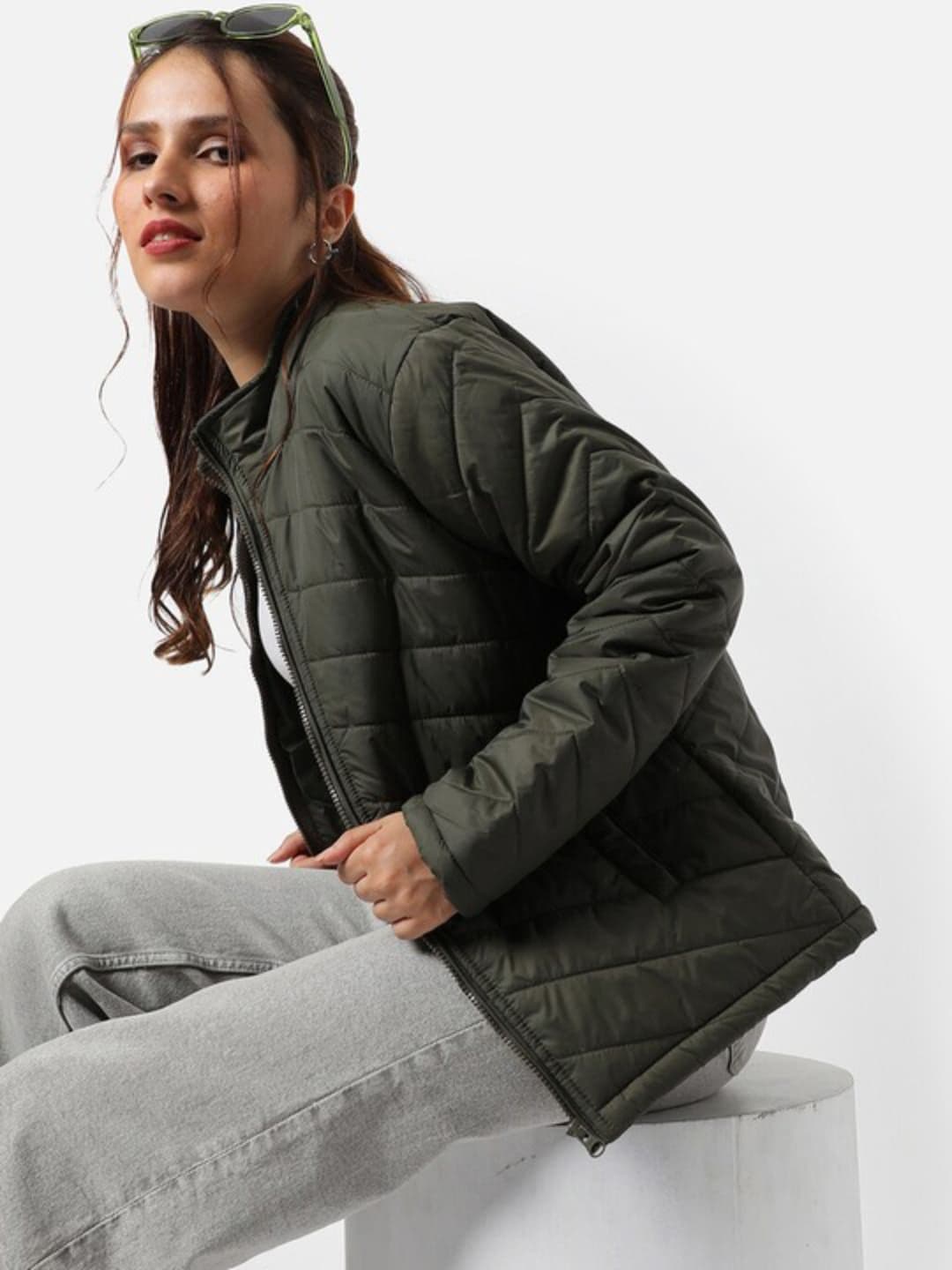 PINACOLADA Stand Collar Windcheater Outdoor Puffer Jacket - view 1