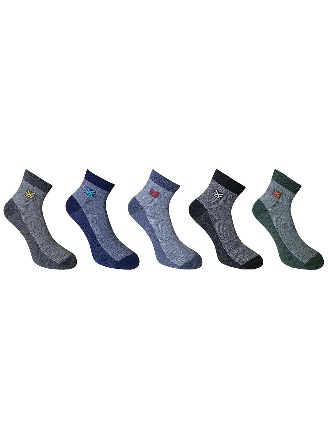 WROGN Men Pack Of 5 Patterned Ankle Length Socks - view 1
