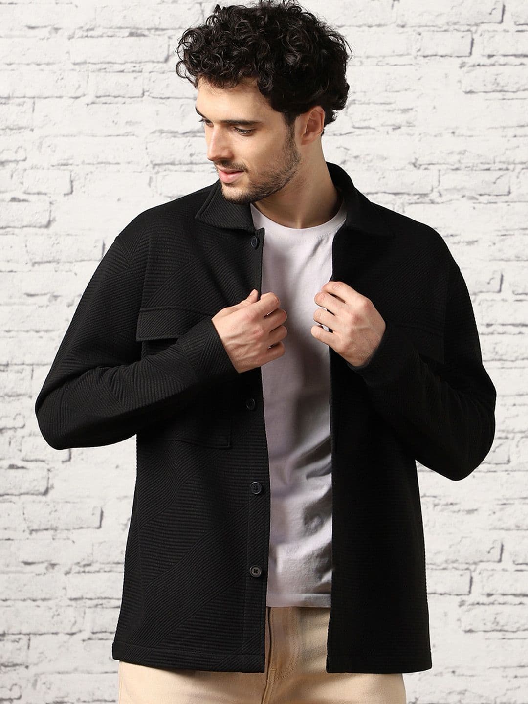 NOBERO Longline Denim Jacket - view 1