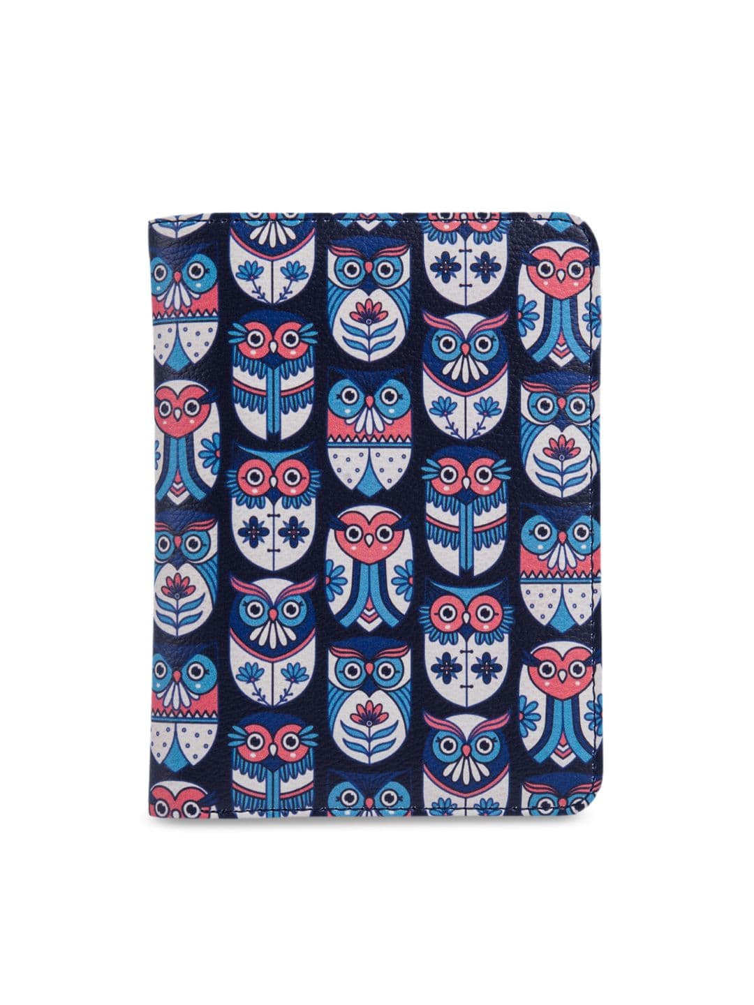 Chumbak Unisex Navy Blue Printed Passport Holder - view 1