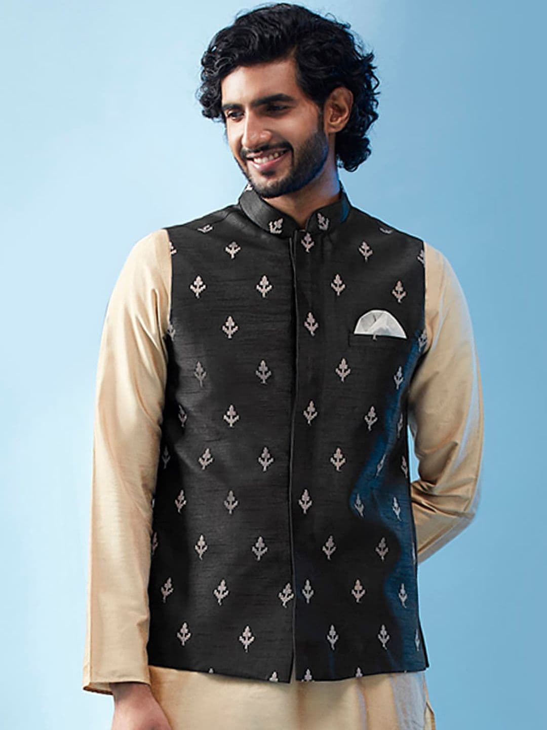 KISAH Men Embellished Nehru Jackets - view 1