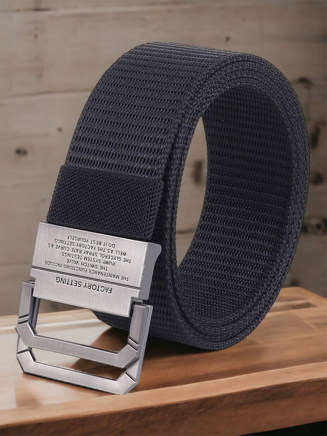 Mast & Harbour Men Textured Canvas Belt