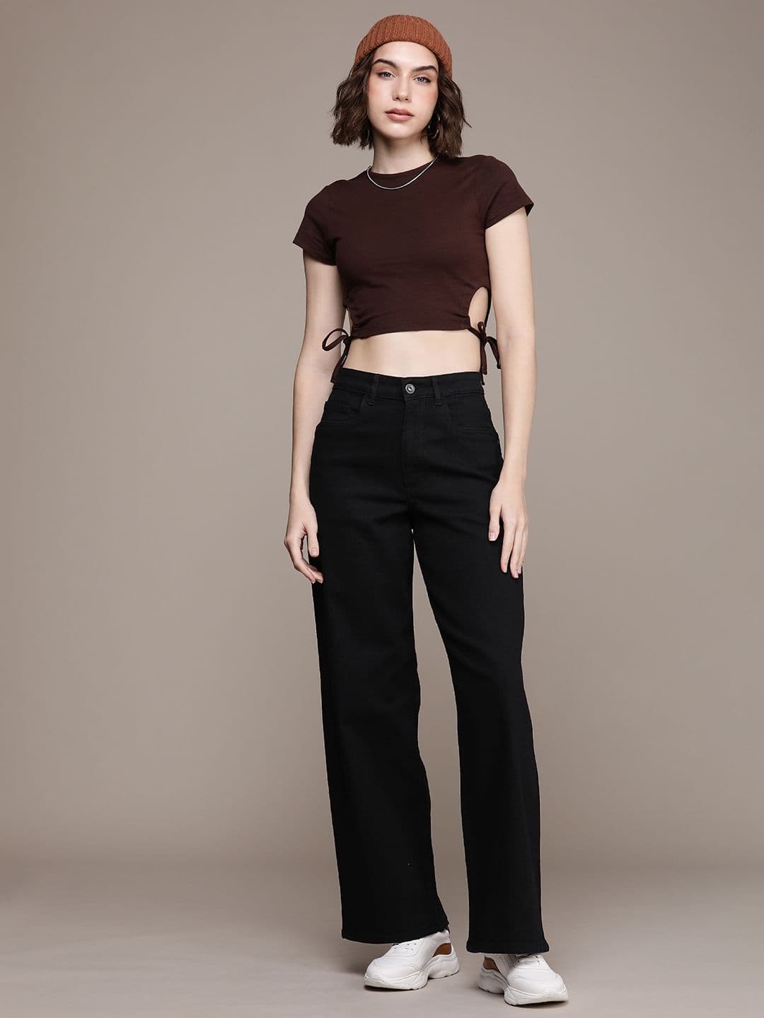 The Roadster Life Co. Women Wide Leg High Rise Stretchable Jeans - view 1
