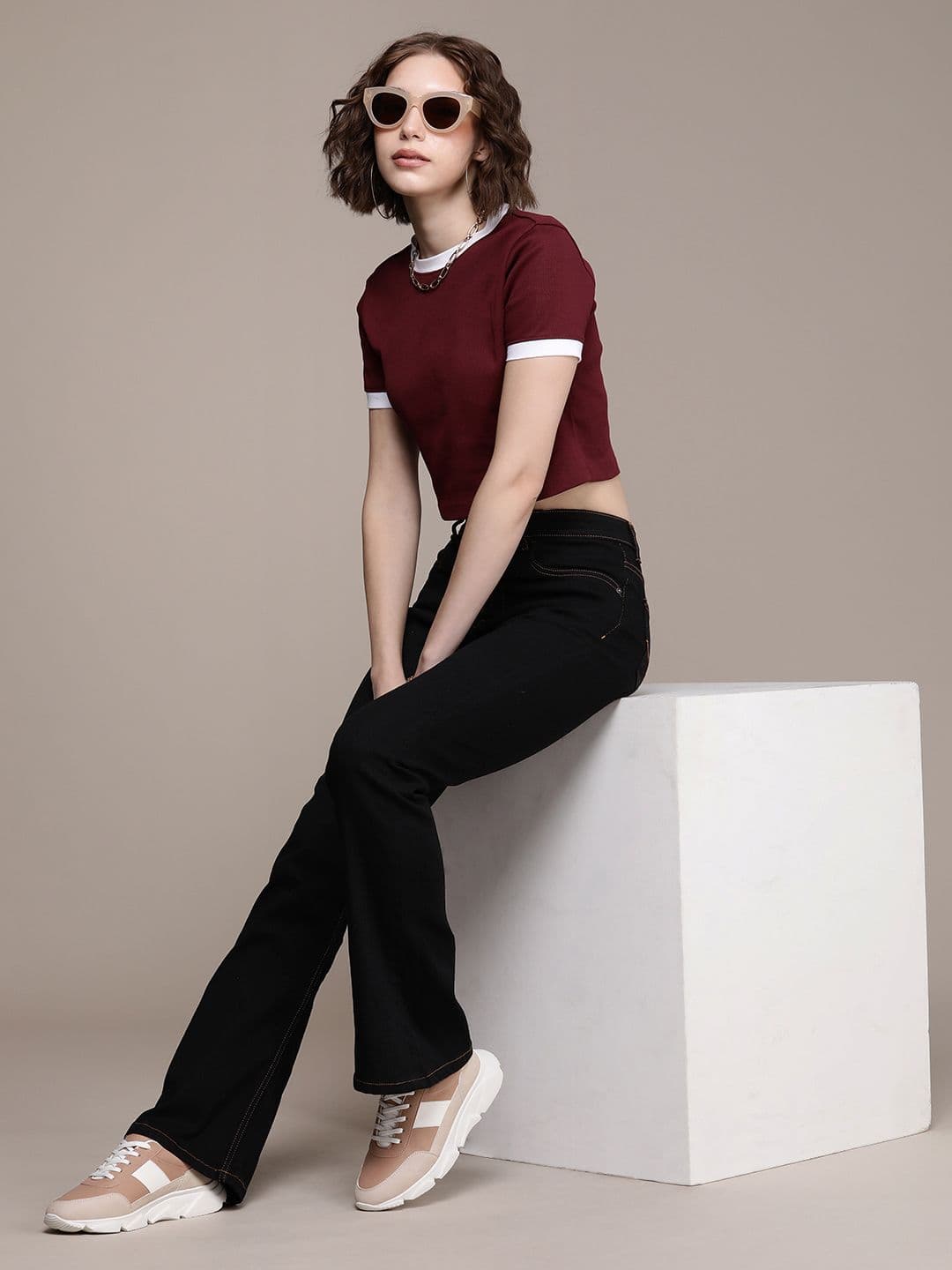 The Roadster Life Co. Women Bootcut High-Rise Stretchable Jeans - view 1
