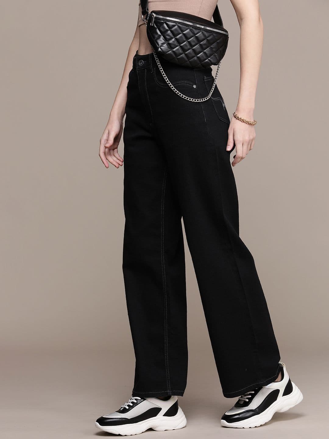 The Roadster Life Co. Women Wide Leg High-Rise Stretchable Jeans - view 1