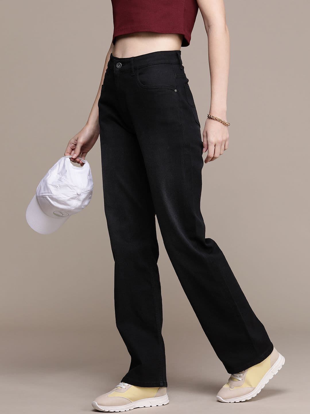 The Roadster Life Co. Women Straight Fit High Rise Stretchable Jeans - view 1