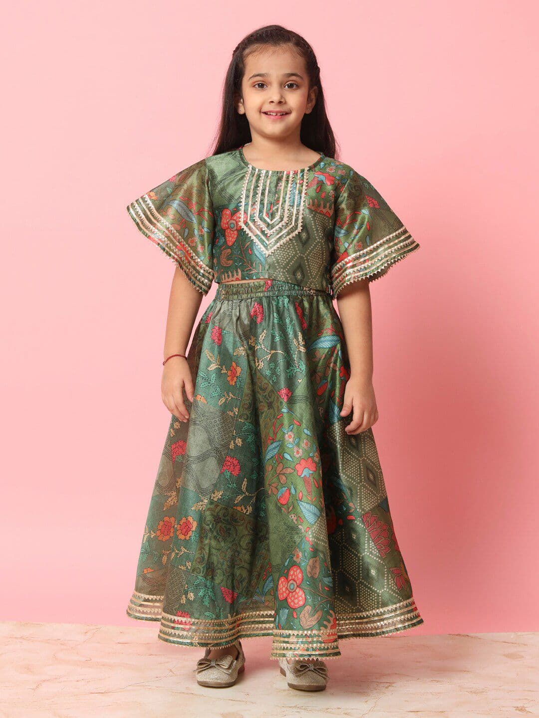 Readiprint Girls Printed Ready to Wear Lehenga Choli - view 1