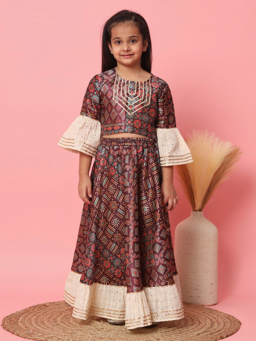 Readiprint Girls Printed Ready to Wear Lehenga Choli - view 1