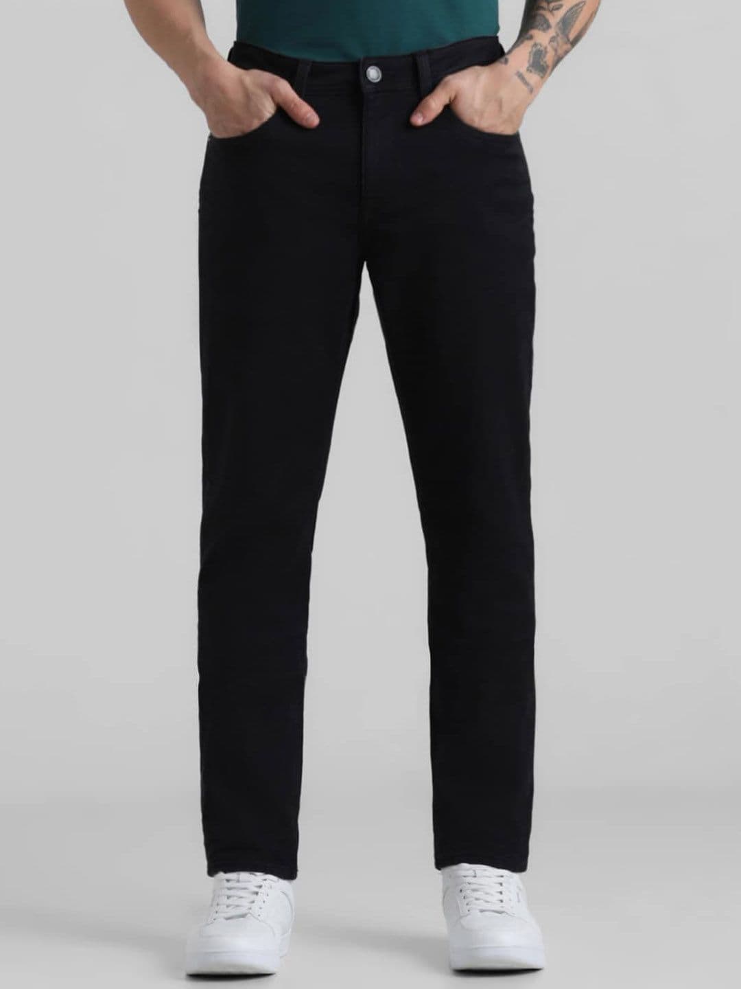 Jack & Jones Men Slim Fit Low-Rise Clean Look Stretchable Jeans - view 1