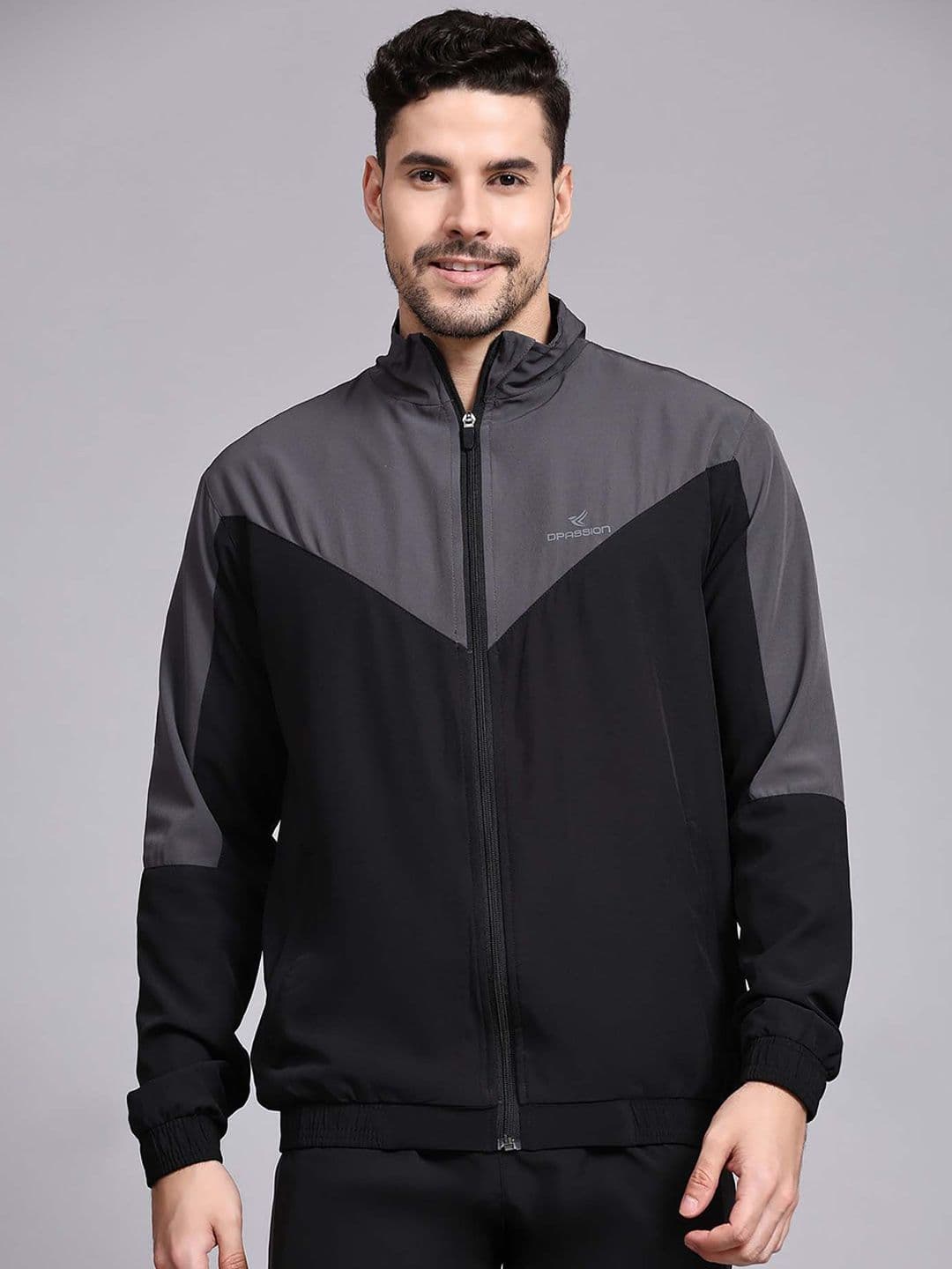 Dpassion Colourblocked Lightweight Longline Sporty Jacket - view 1