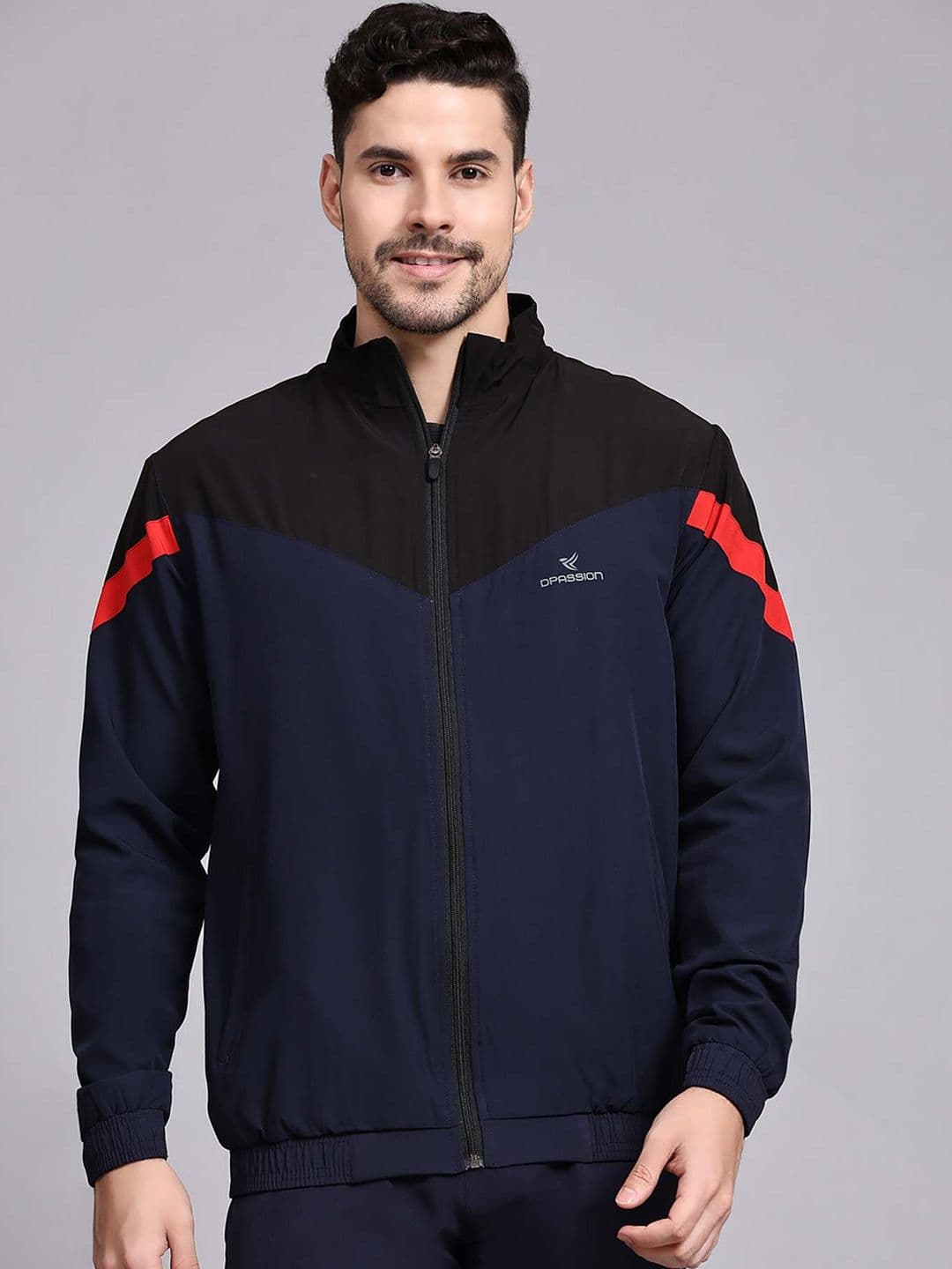 Dpassion Colourblocked Lightweight Longline Sporty Jacket - view 1