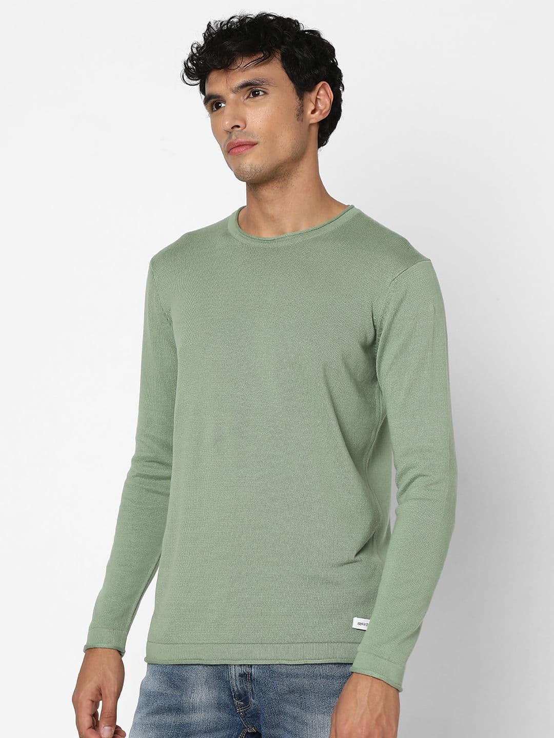 SPYKAR Round Neck Cotton Pullover - view 1