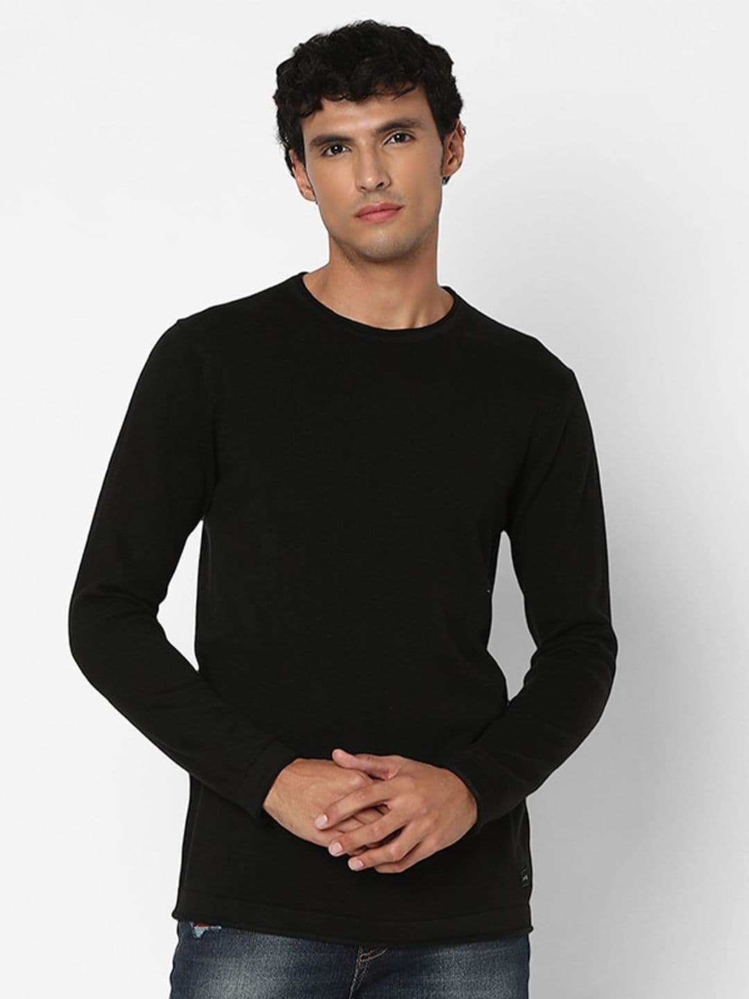 SPYKAR Round Neck Cotton Pullover - view 1