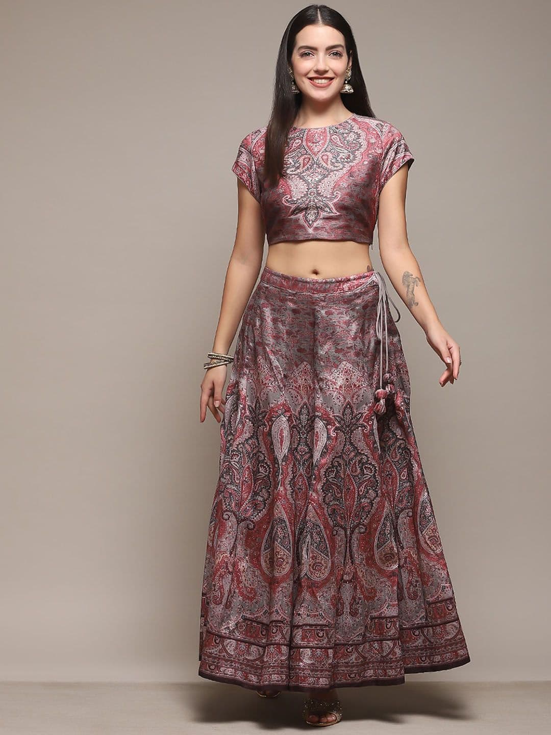 Biba Ethnic Motifs Printed Ready to Wear Lehenga Choli - view 1