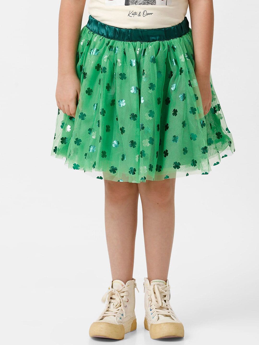 KATE & OSCAR Girls Embellished Flared Mini Skirt - view 1