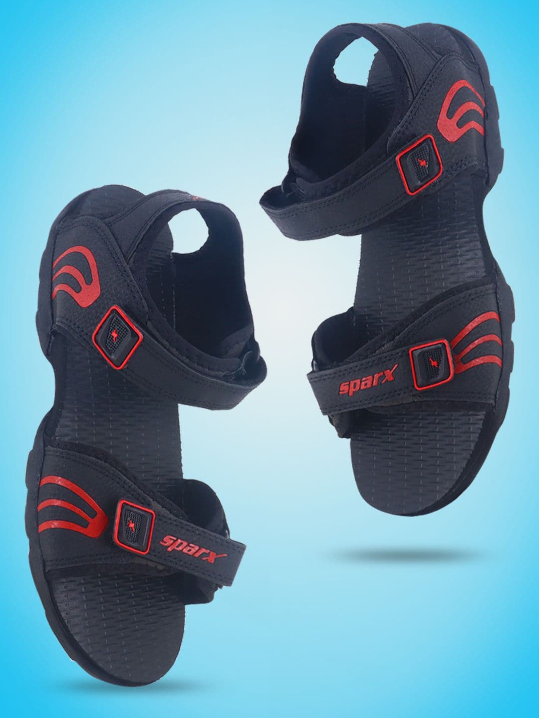 Sparx Men Black Sports Sandals - view 1