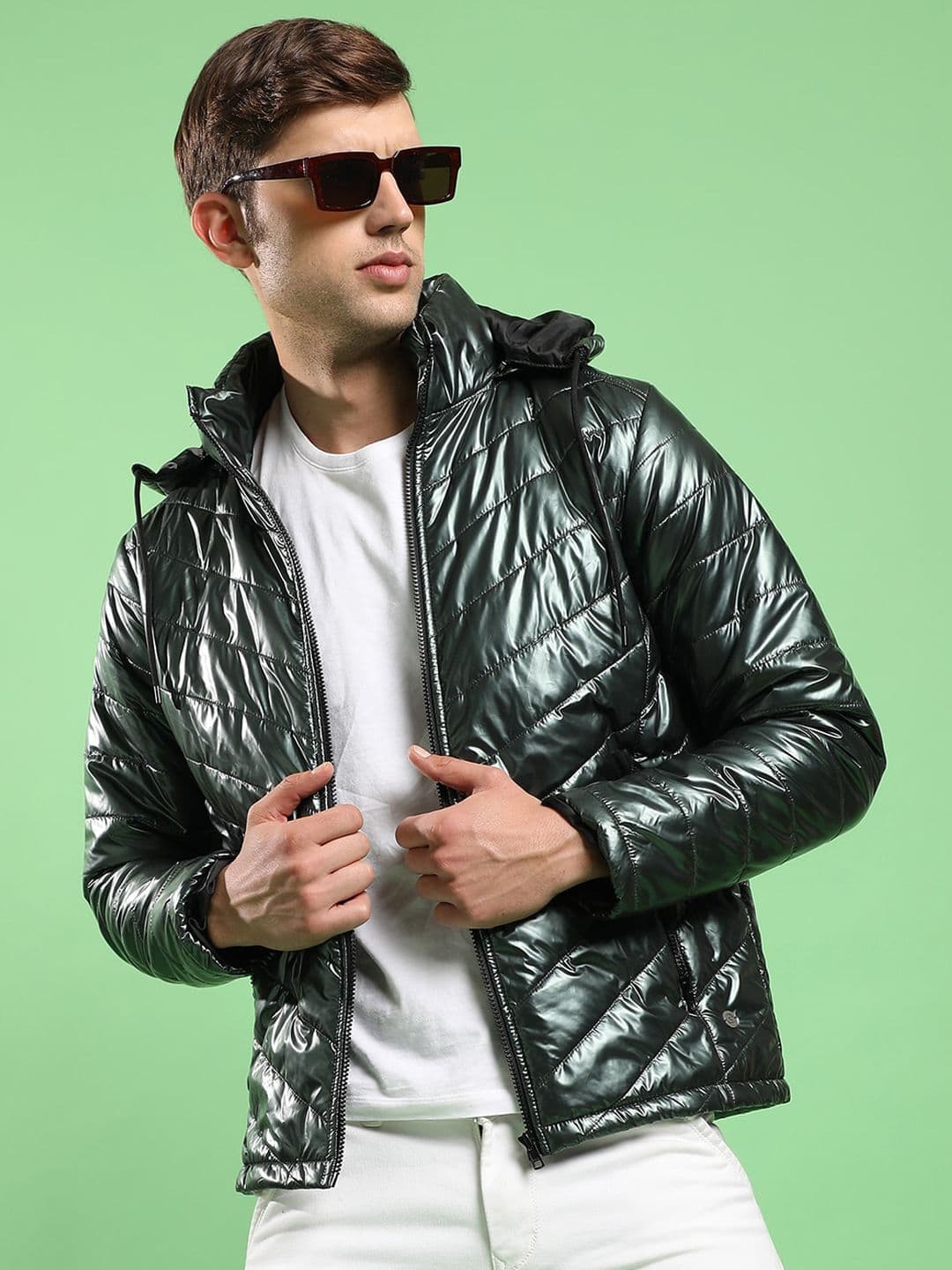 CAHOOT Campus Sutra Windcheater Hooded Puffer Jacket - view 1