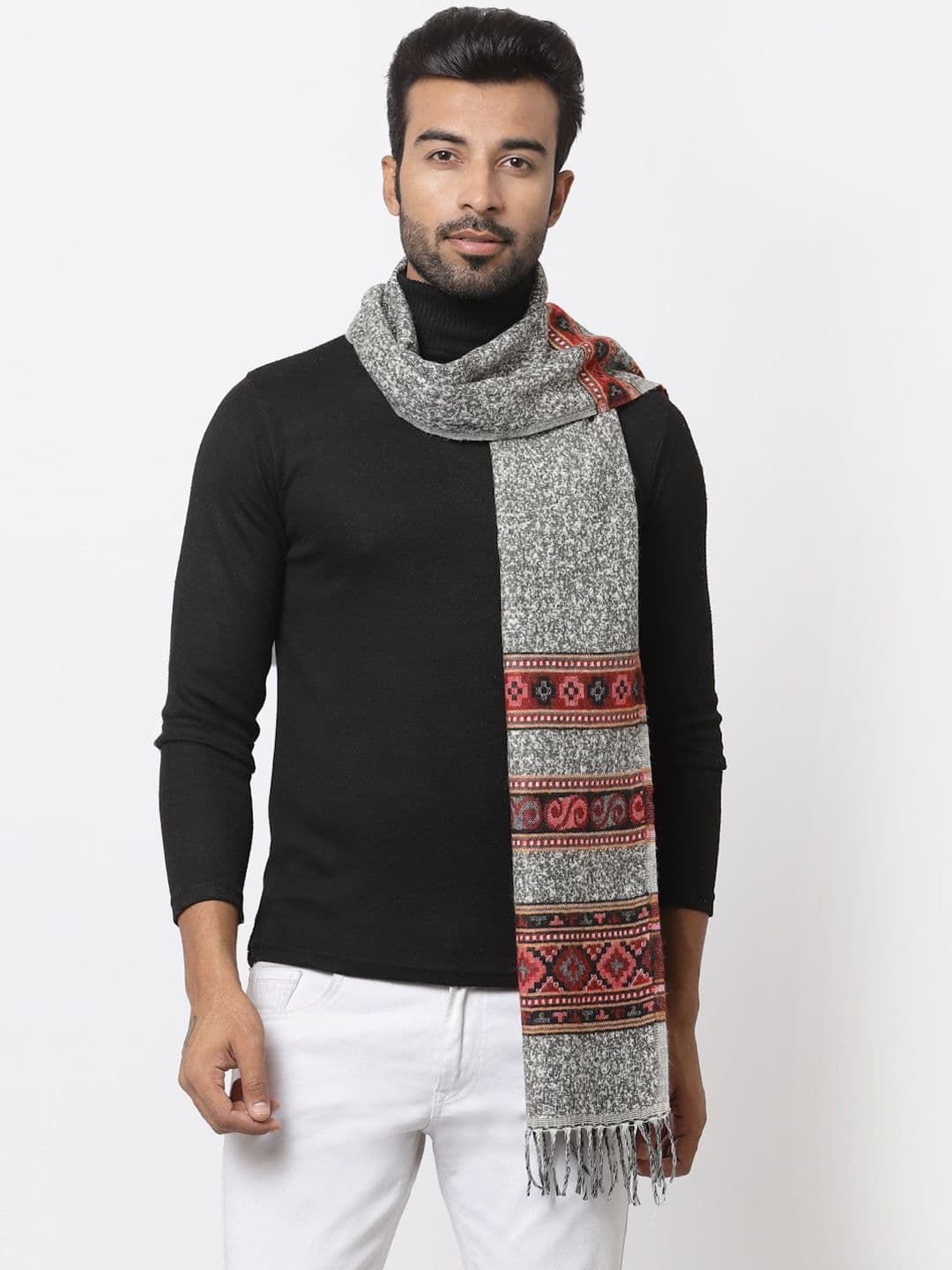 WEAVERS VILLA Ethnic Motifs Self Design Mufflers - view 1