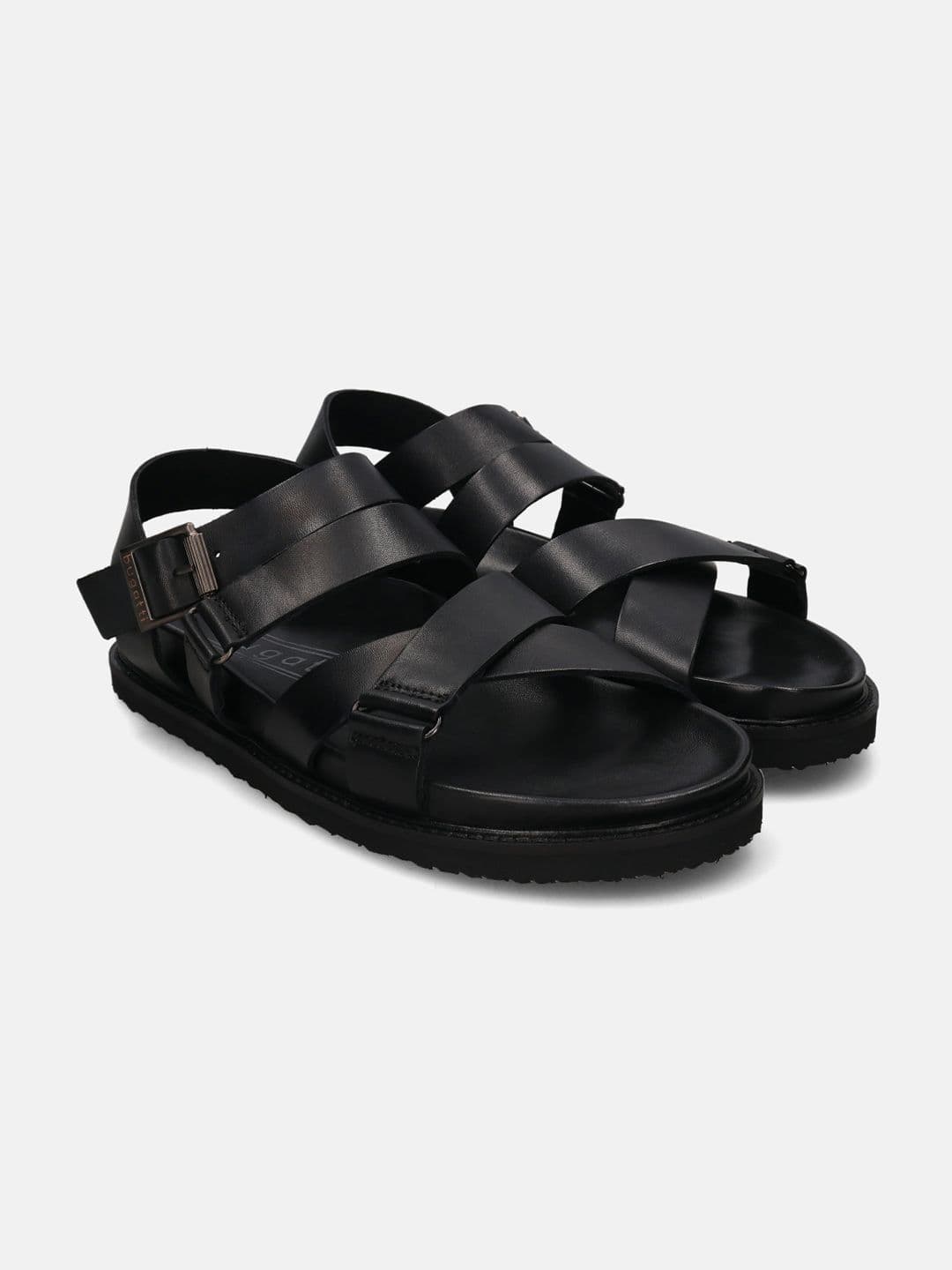 Bugatti Fermo Men Cross Strap Leather Comfort Sandals - view 1