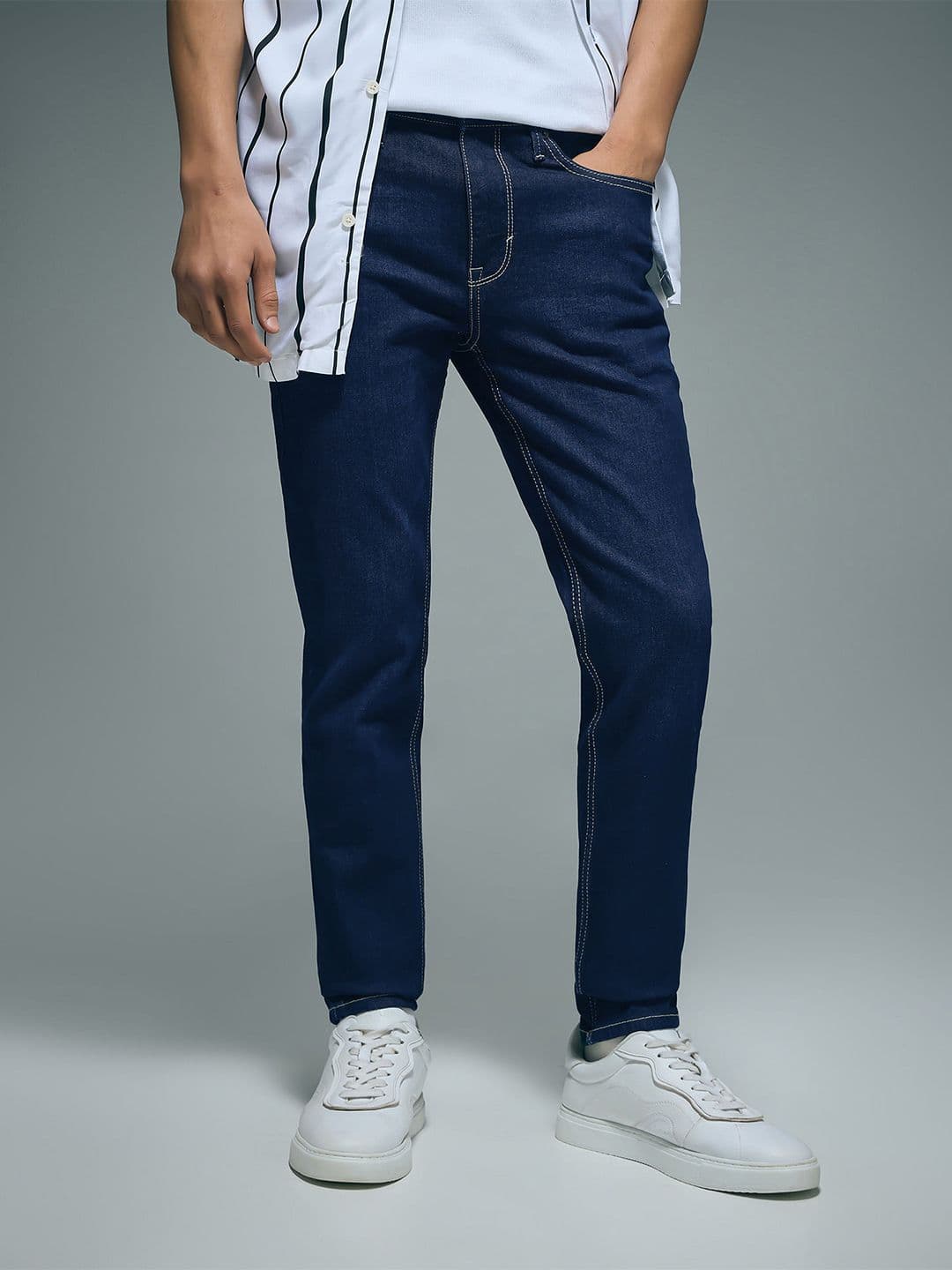 Flying Machine Men Skinny Fit Mid Rise Stretchable Jeans - view 1