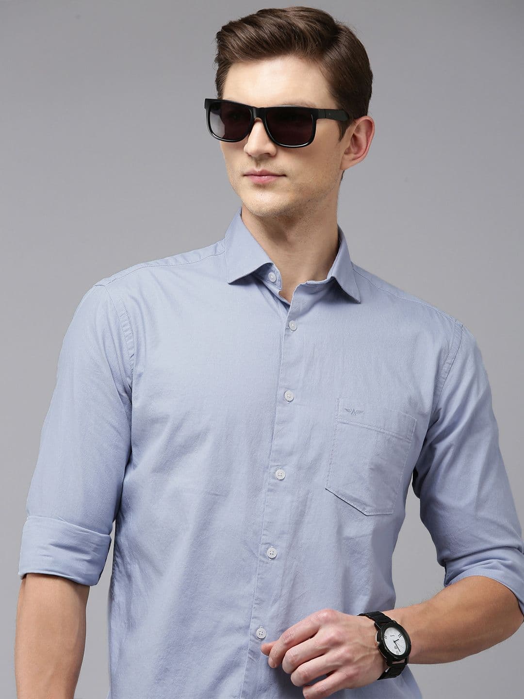 Park Avenue Slim Fit Solid Pure Cotton Casual Shirt - view 1