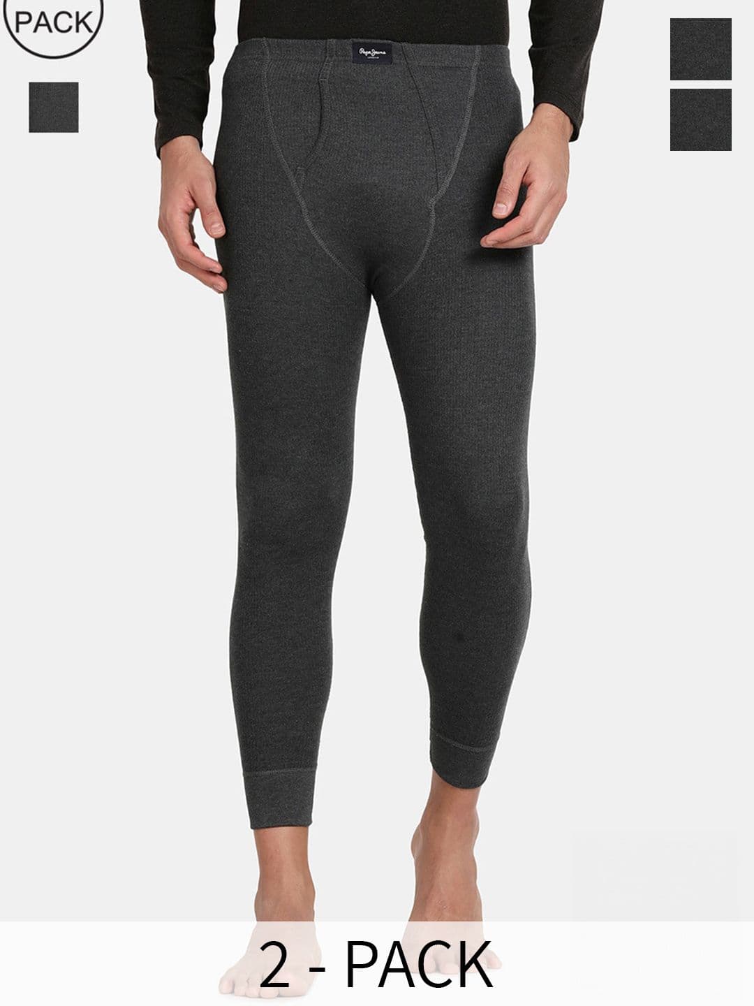 Pepe Jeans Men Pack of 2 Cotton Thermal Bottom - view 1