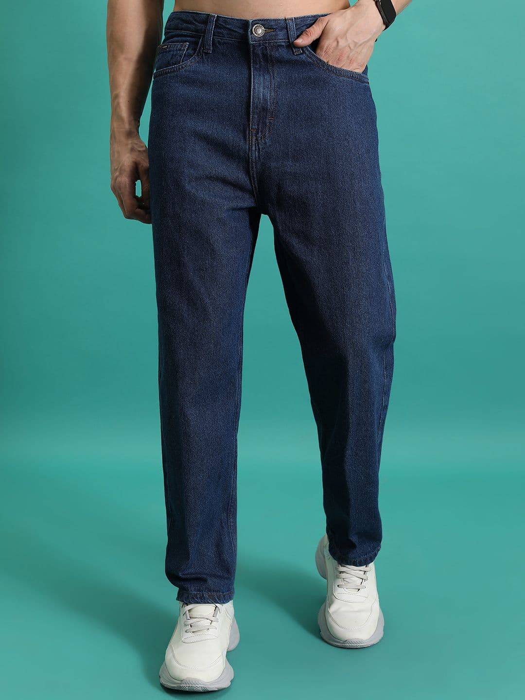HIGHLANDER Men Loose Fit Mid-Rise Cotton Baggy Jeans - view 1
