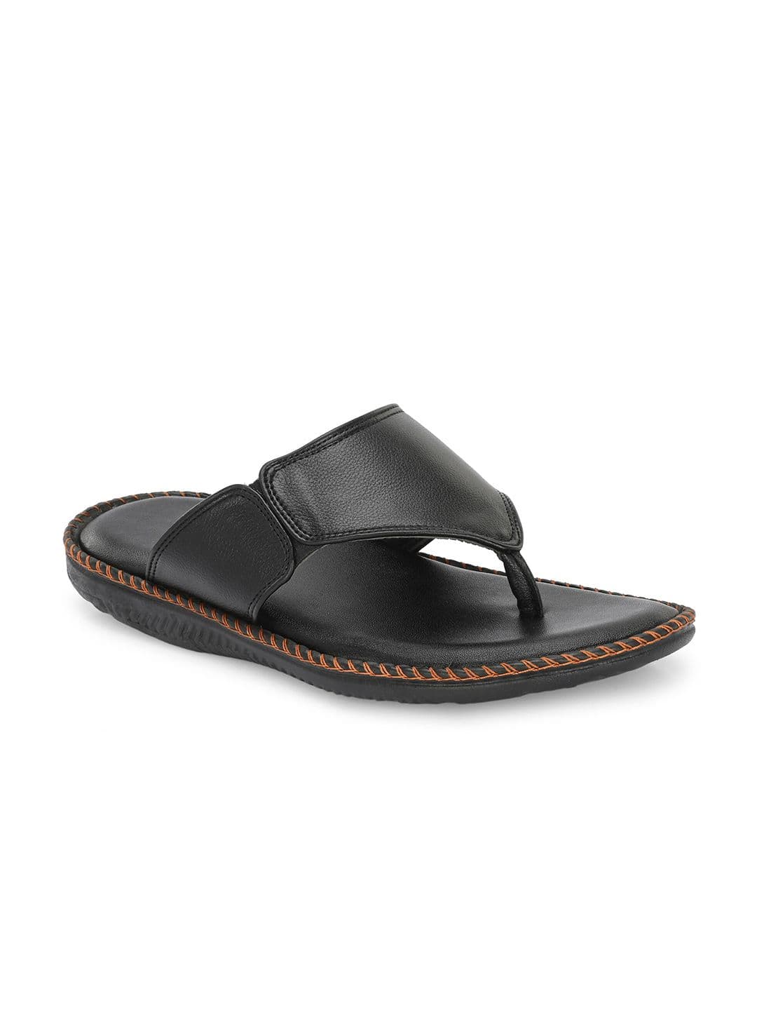 Azzaro Black Men One Toe Comfort Sandals - view 1