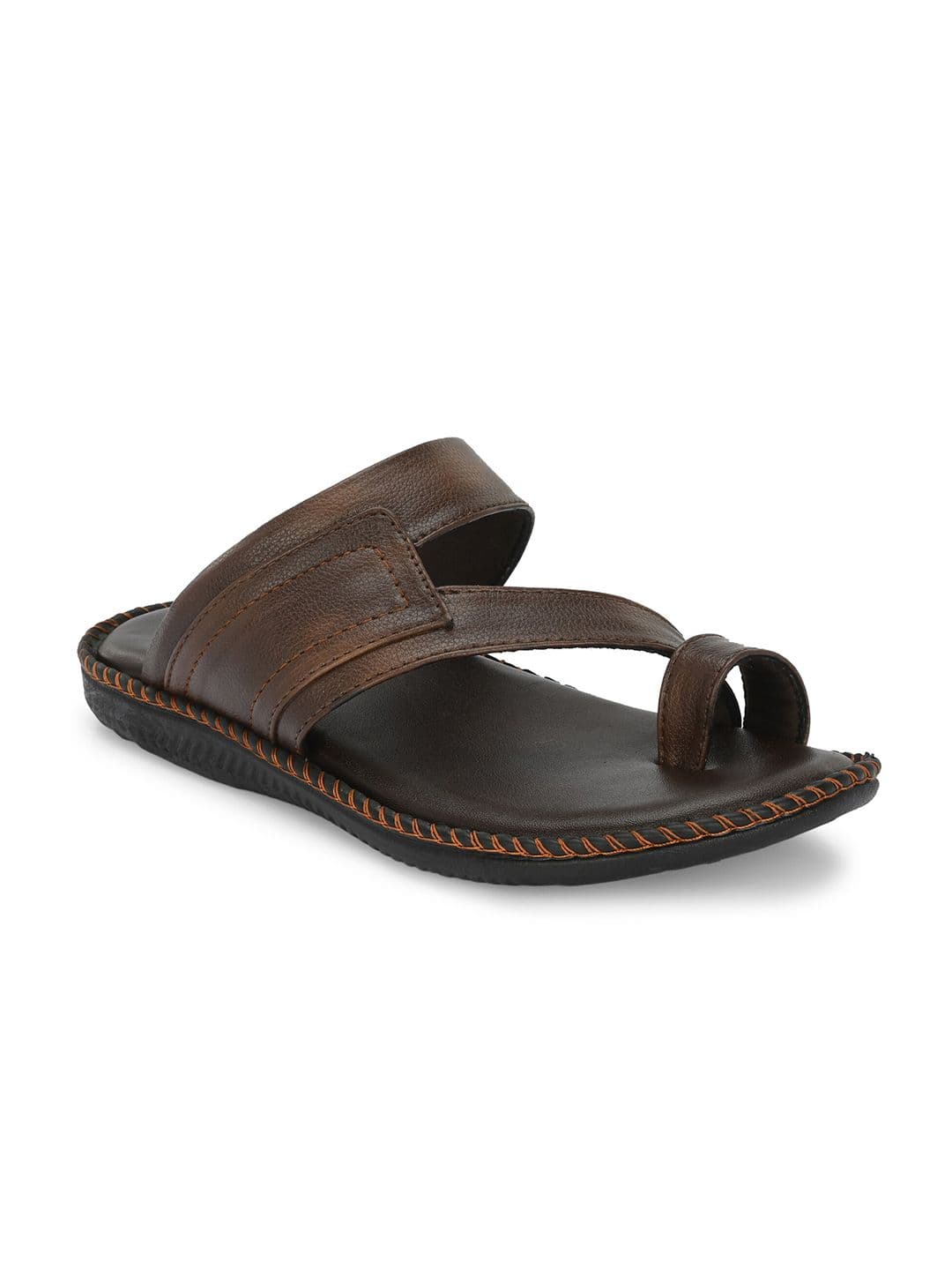 Azzaro Black Men One Toe Comfort Sandals - view 1