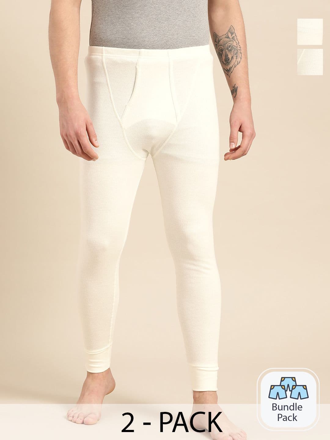 Jockey Men Pack Of 2 Cotton Thermal Bottoms 11444922 - view 1