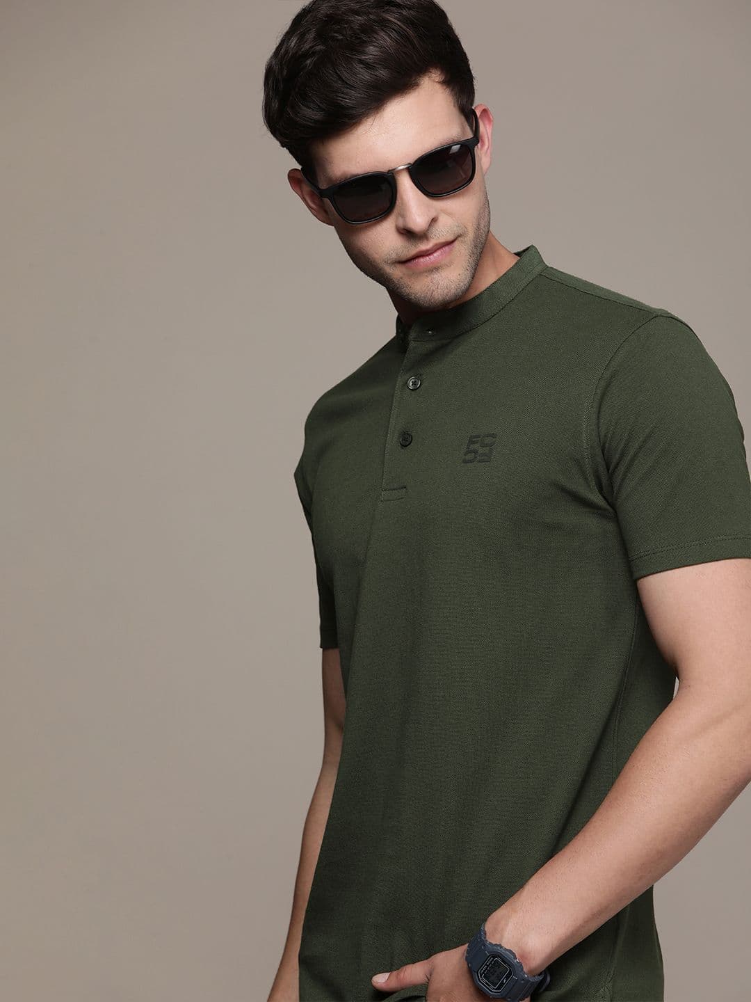 French Connection Polo Collar Pure Cotton T-shirt - view 1