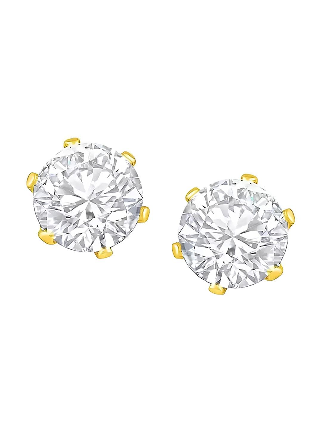 KARISHMA KREATIONS Men Cubic Zirconia Stud Earrings