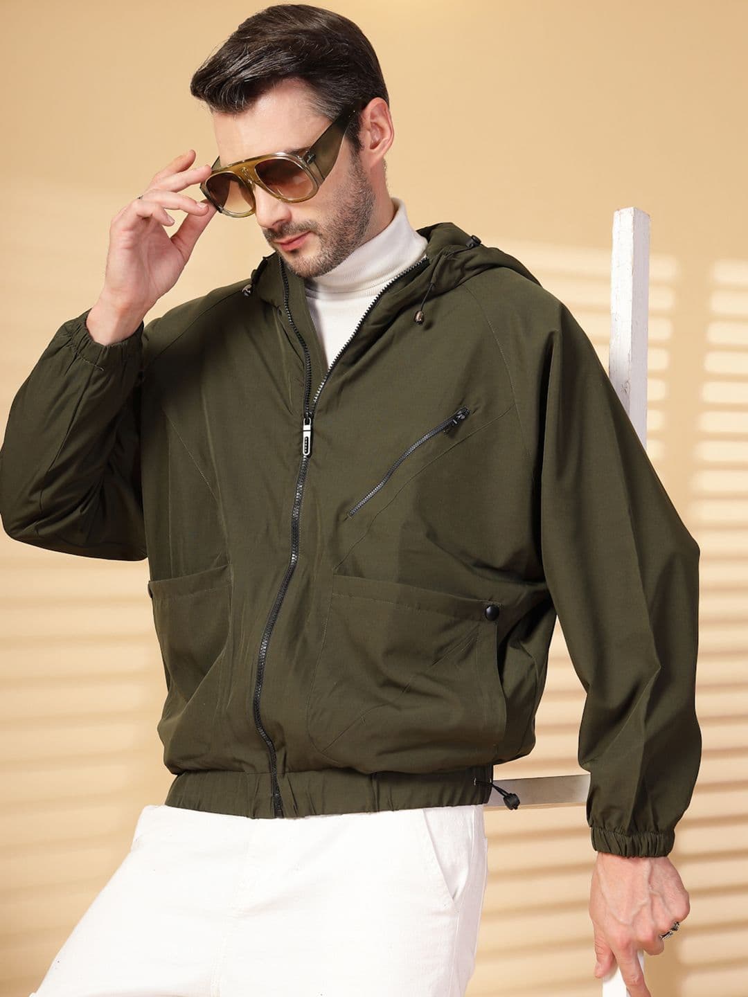 CHKOKKO Windcheater Dry Fit Hooded Tailored Jacket - view 1