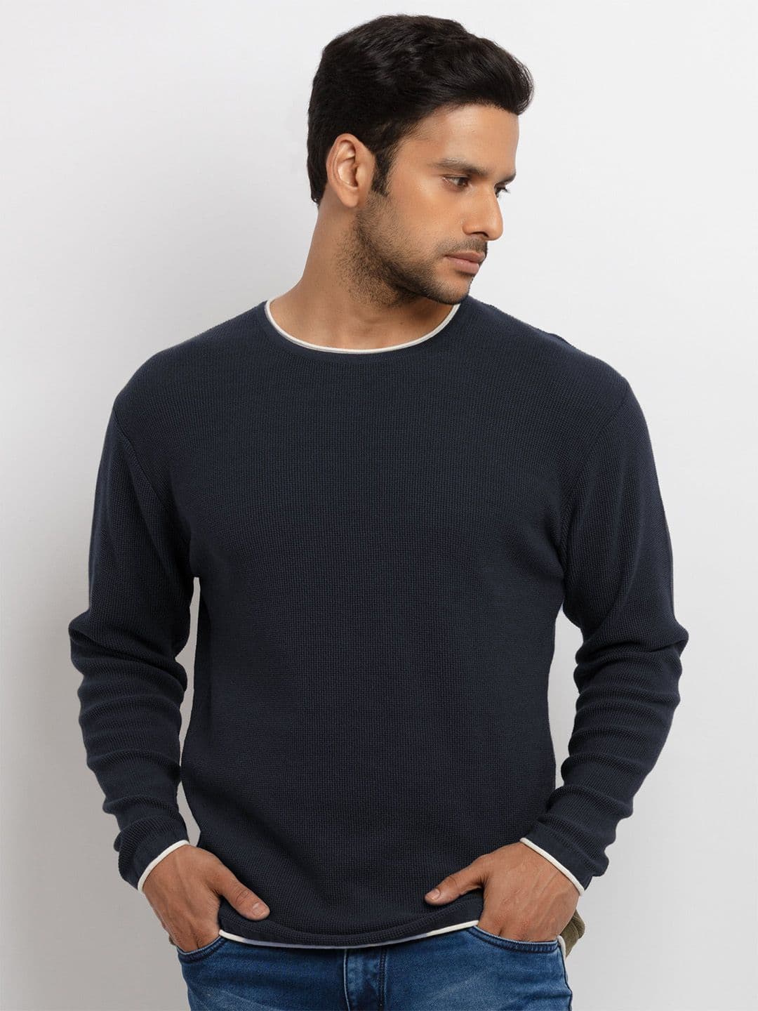 Status Quo Round Neck Cotton Pullover