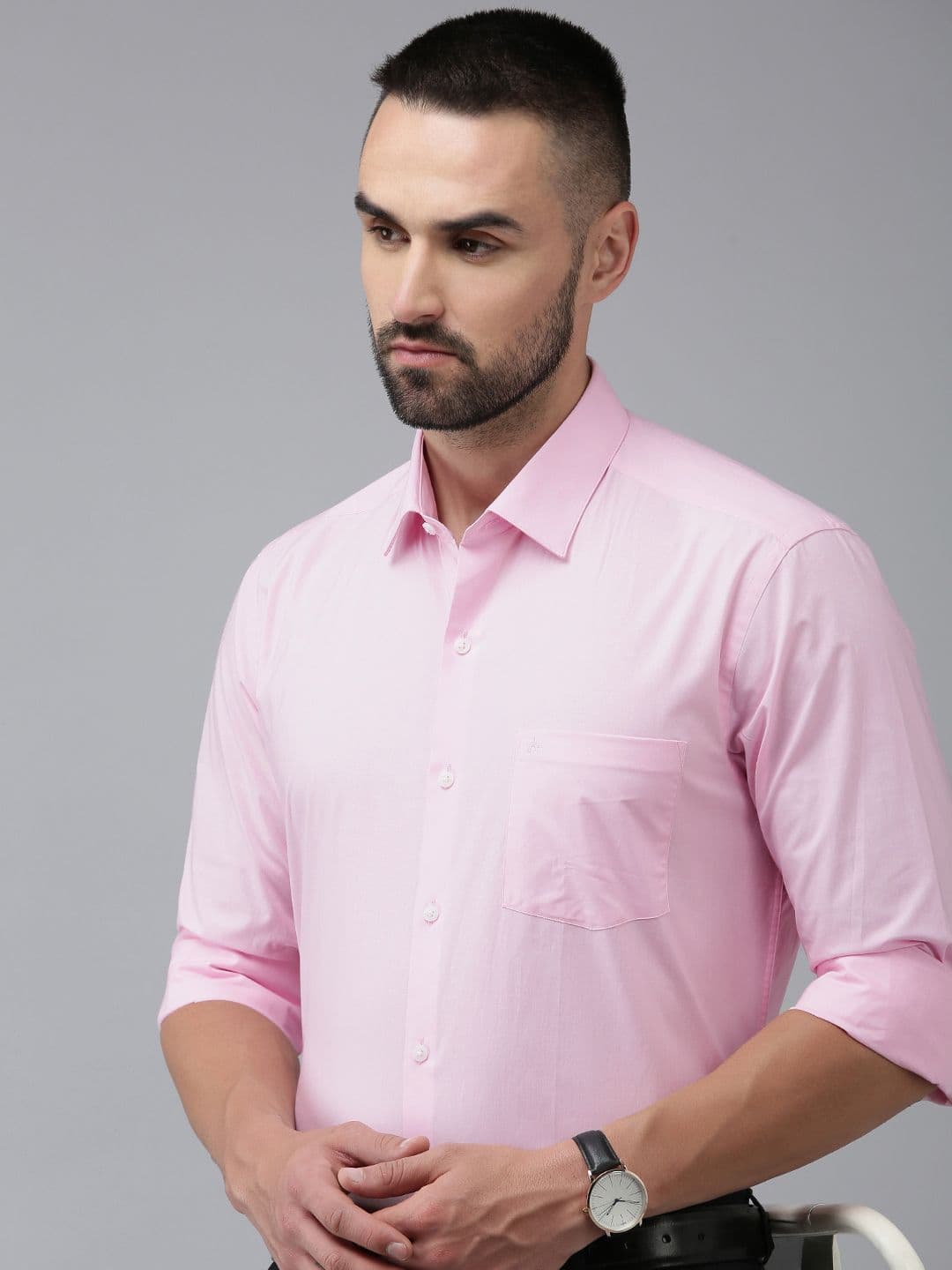 Arrow Solid Slim Fit Pure Cotton Formal Shirt