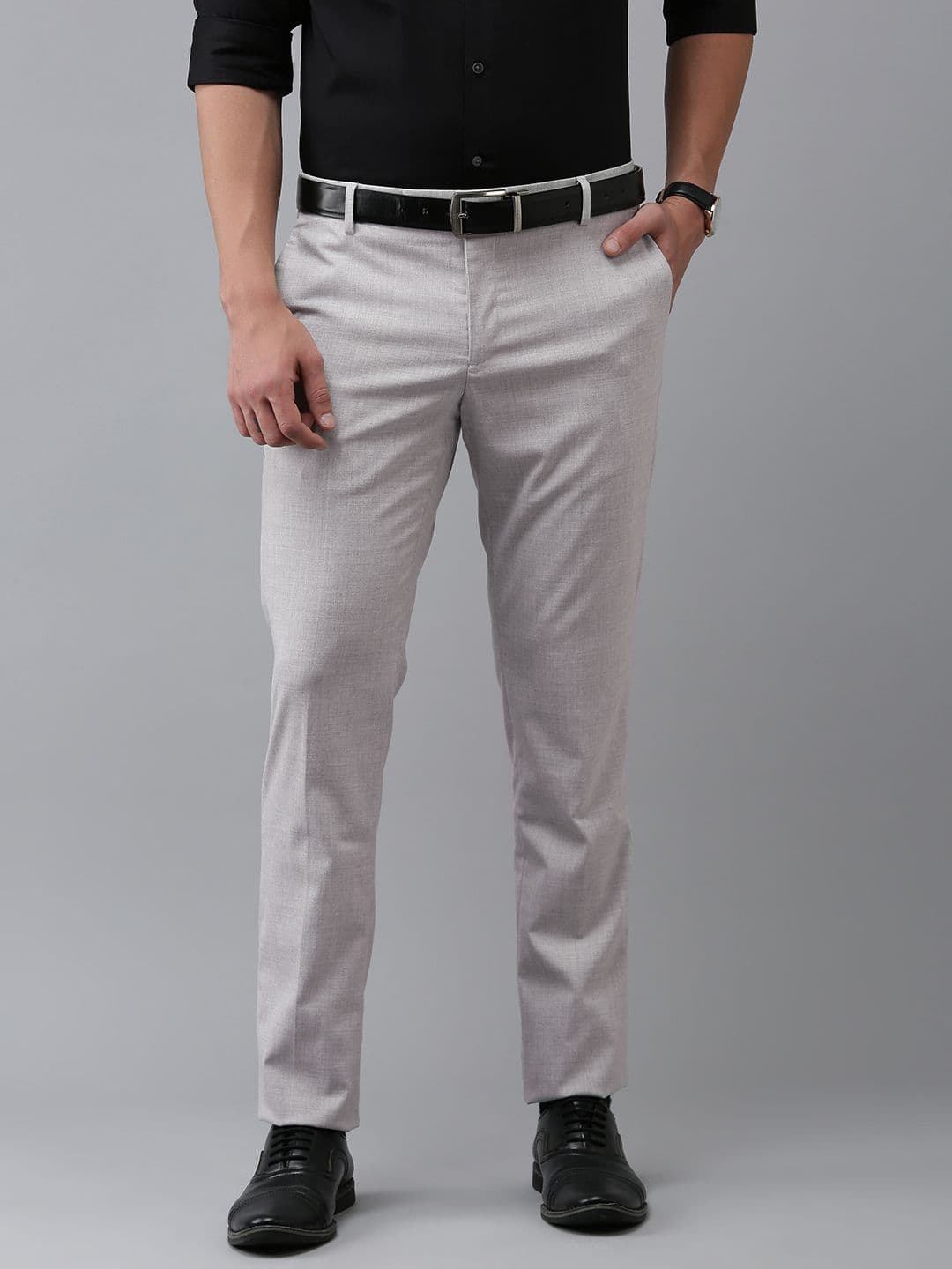 Arrow Men Solid Tailored Fit Formal Trousers - view 1