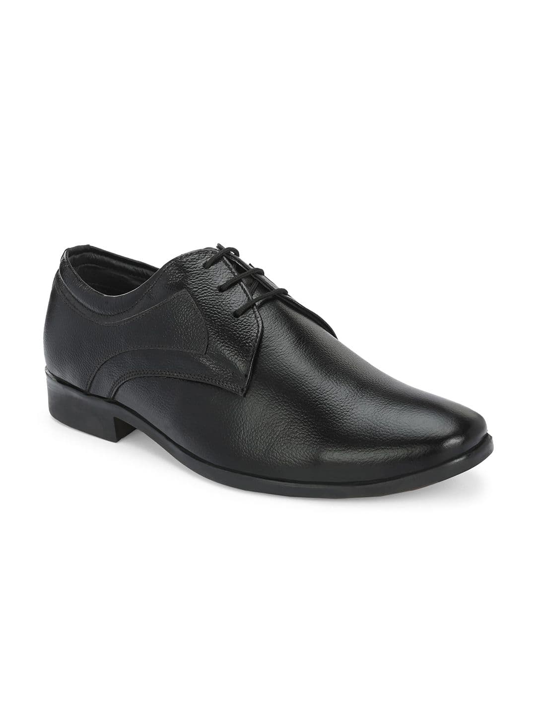 Azzaro Black Men Leather Formal Derbys - view 1
