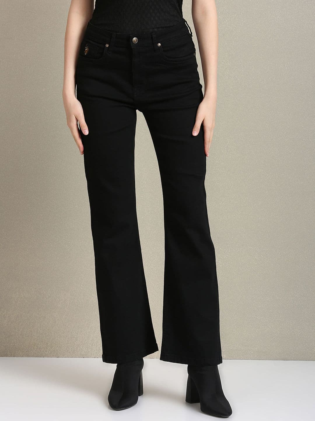 U.S. Polo Assn. Women Bootcut High-Rise Stretchable Cotton Jeans - view 1