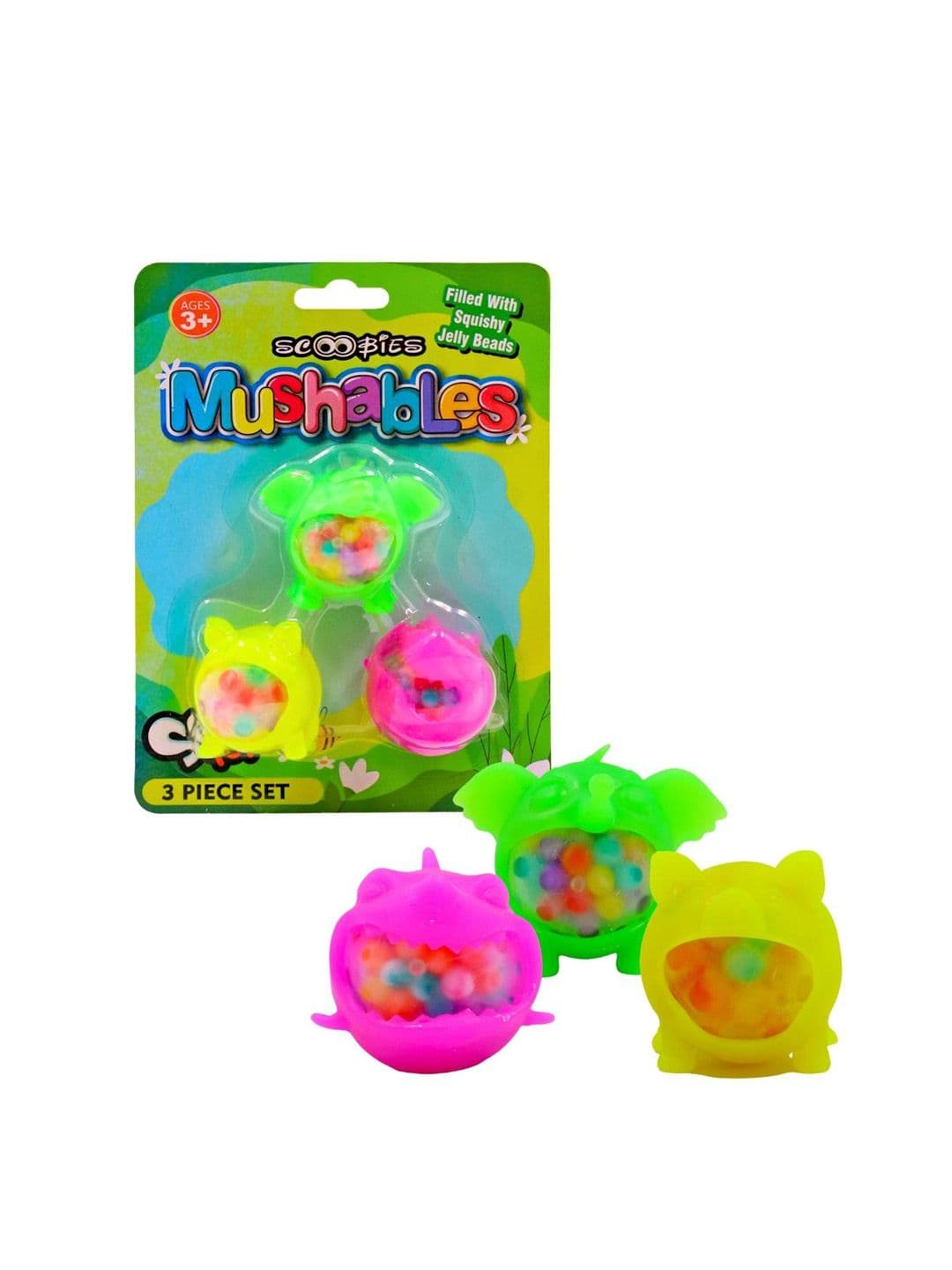 SCOOBIES Giant Mushy Animals Elephant + Shark & Pig Sensory Fidget Toys - view 1