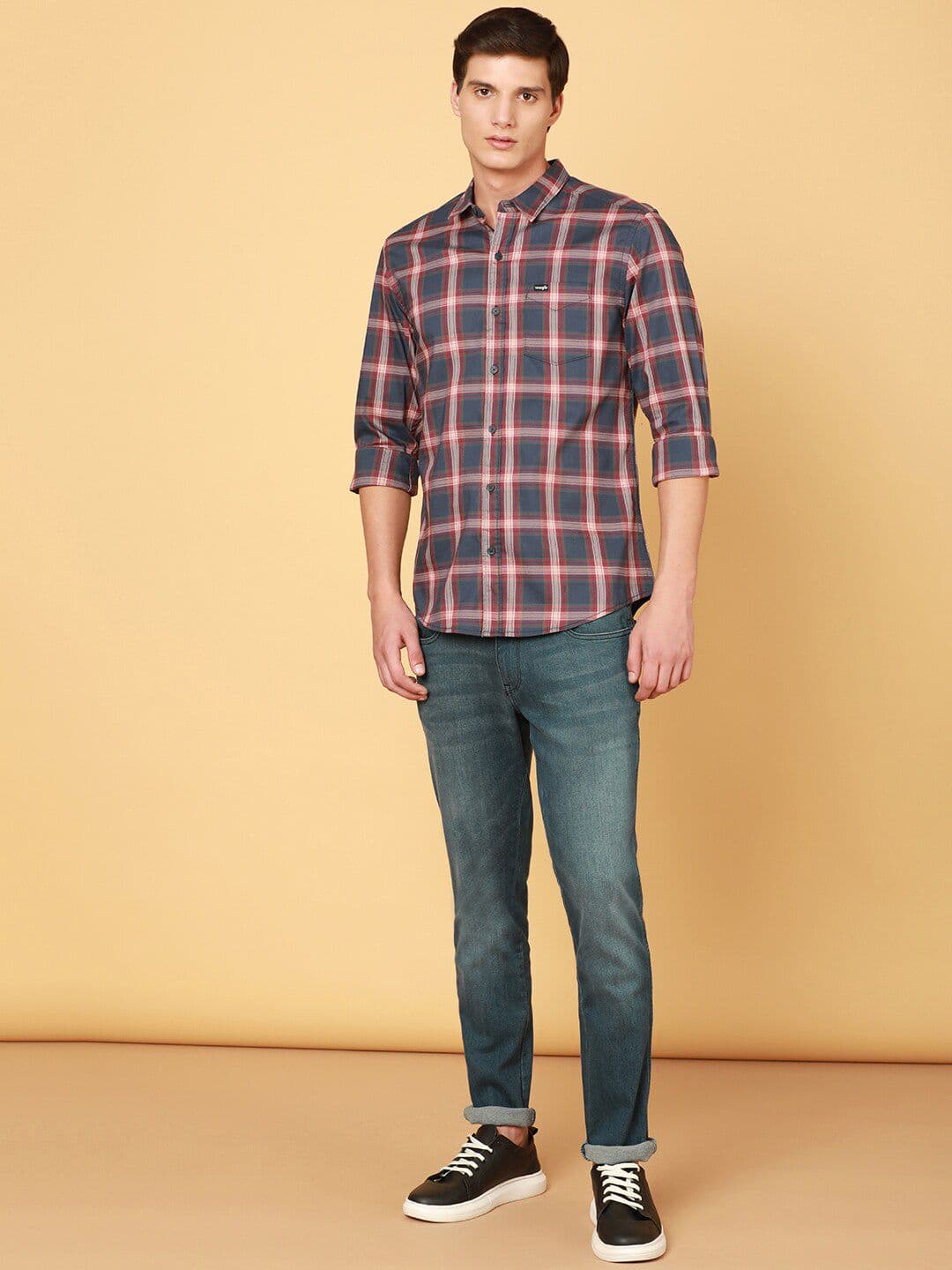 Wrangler Standard Tartan Checked Pure Cotton Casual Shirt - view 1