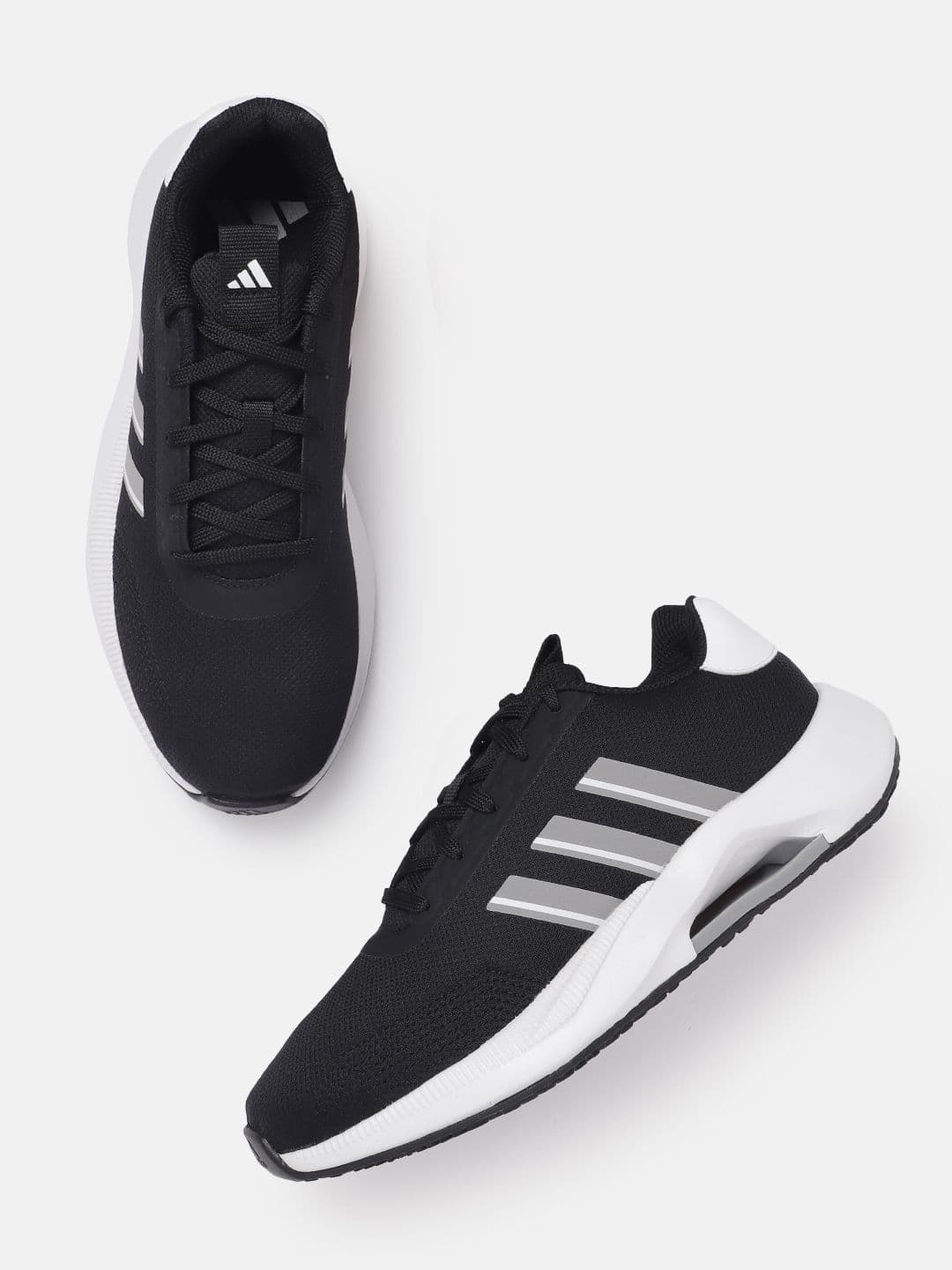 ADIDAS Men Woven Deisgn Quid-Pro Running Shoes with Striped Detail - view 1