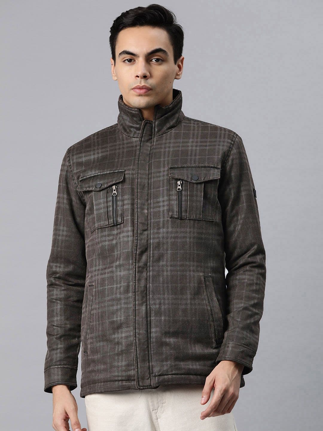 Pierre Carlo Men Checked Tailored Jacket - view 1