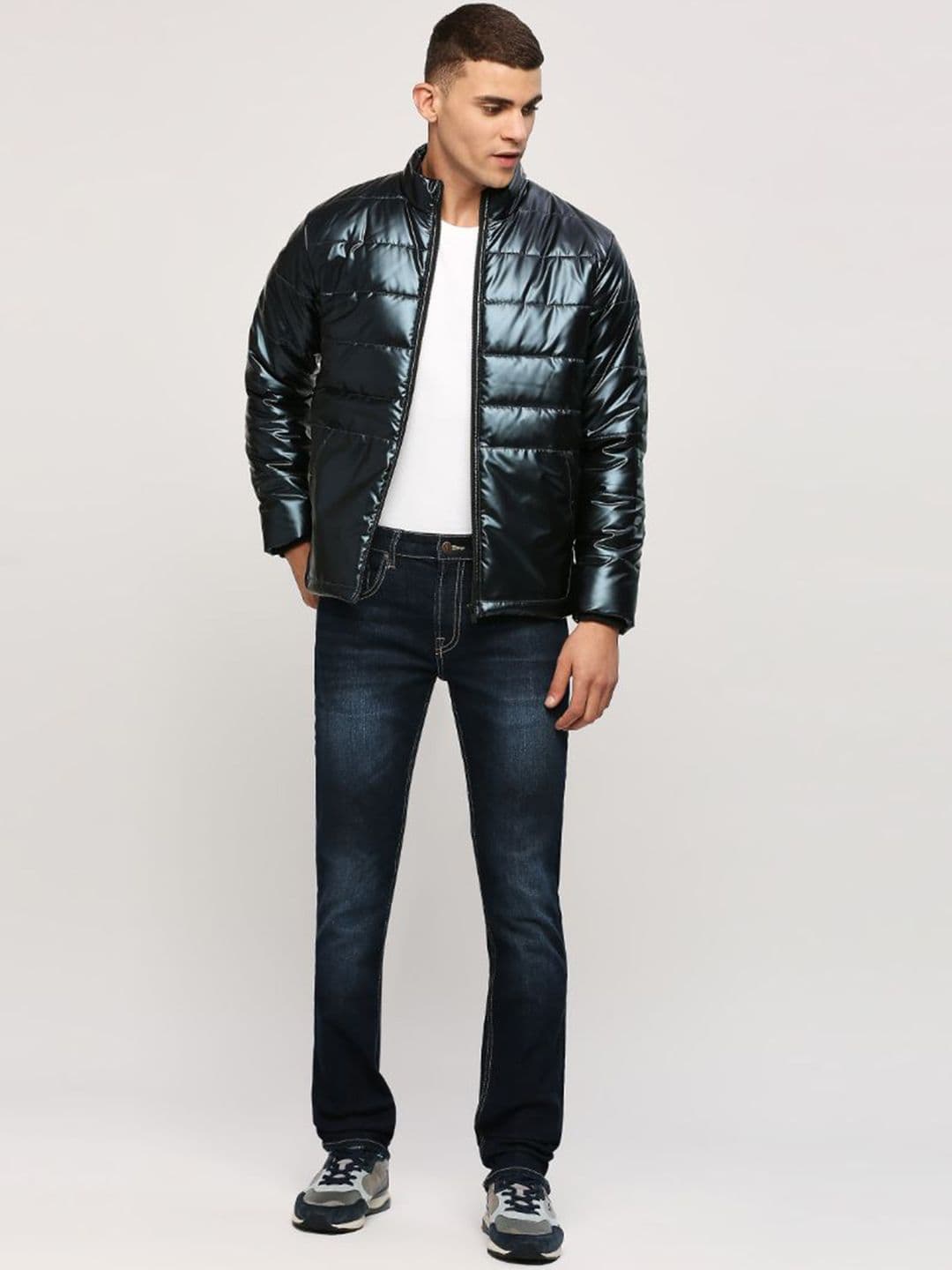 Pepe Jeans Mock Collar Puffer Jacket - view 1